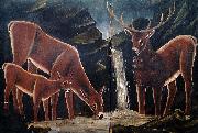 Niko Pirosmanashvili A Family of Deer Sweden oil painting artist
